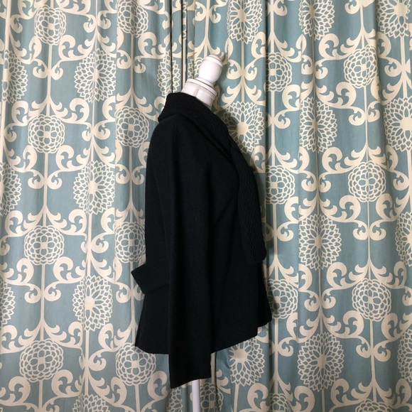 Zoe D. Wool Sweater Jacket with Attached Scarf - Picture 4 of 10